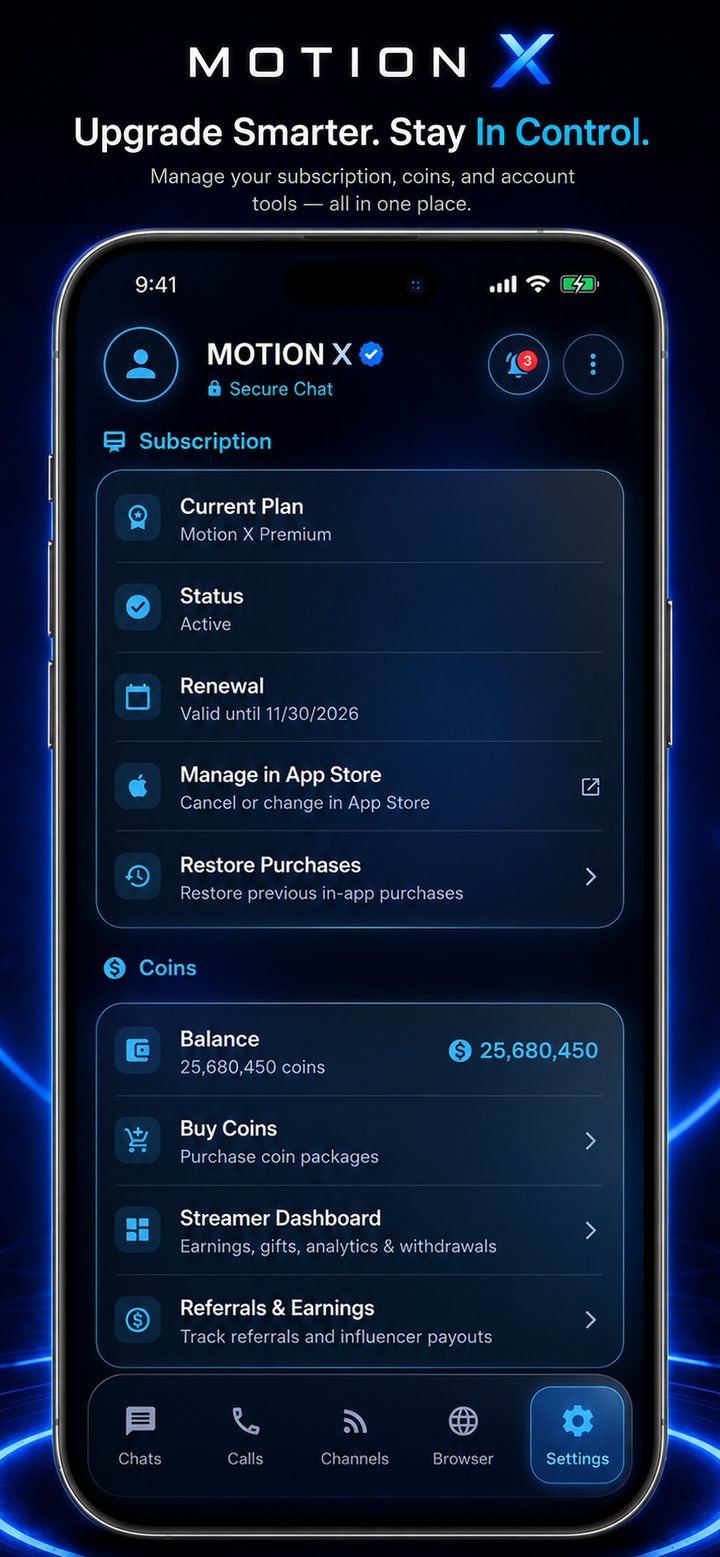 Motion X — screen 10